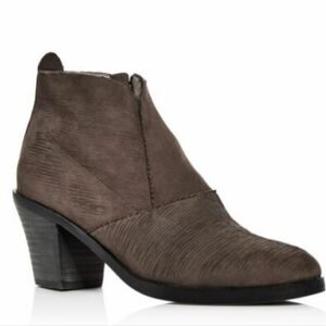 Eileen Fisher Womens Murphy Nubuck Suede Heels Ankle Booties shoes sz 8.5